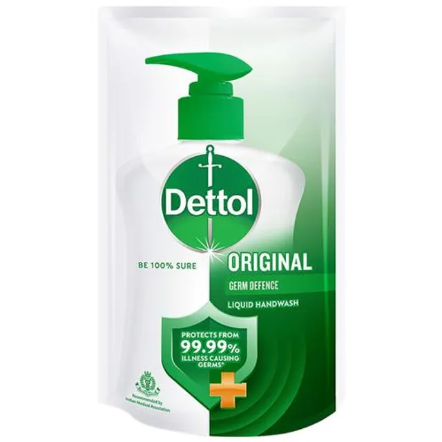 Dettol Liquid Handwash Refill – Original Hand Wash Germ defence Formula | 10x Better Germ Protection, 175ml