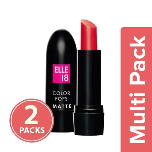 Elle 18 Color Pop Matte Lip Colour 2×4.3 g Multipack