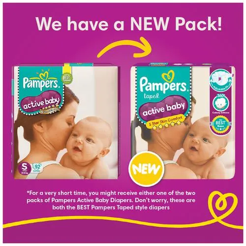 Pampers Active Baby Diapers - Extra Large, 12+ kg, Soft Stretch Waist & Sides, Up to 12 Hours Absorption, 32 pcs - Image 3