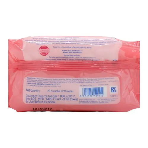 Johnson's baby Skin Care Wipes, 20 pcs - Image 6