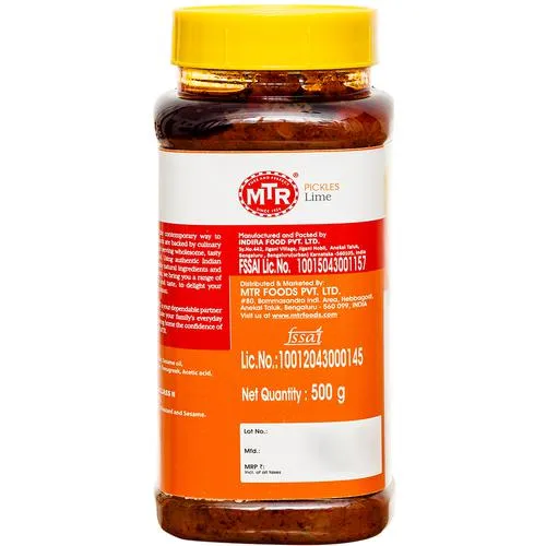 MTR Pickle Lime 500 g Jar - Image 2