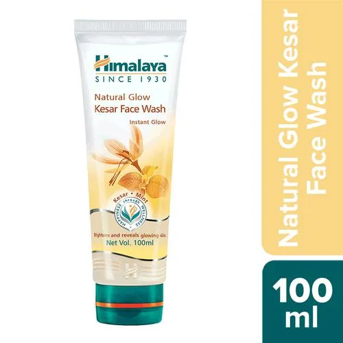 Himalaya Natural Glow Kesar Face Wash, 100 ml
