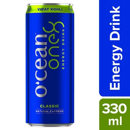 Ocean Energy One8 Energy Drink – Classic Natural Caffeine, 330 ml Can