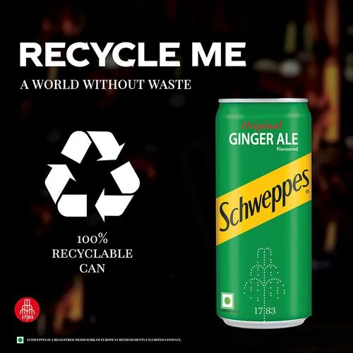 Schweppes Original Ginger Ale Flavoured Soft Drink - Refreshing Taste & Delicious Flavour 300 ml (Buy 5 Get 1 Free) - Image 8