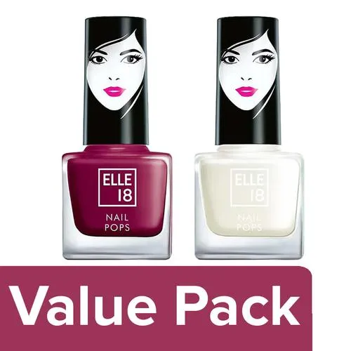 Elle 18 Nail Pops Nail Color 5 ml Shade 39 + Nail Pops Nail Color 5 ml Shade 31 Combo 2 Items