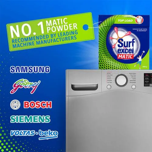 Surf Excel Matic Detergent Powder - Top Load 500 g - Image 7