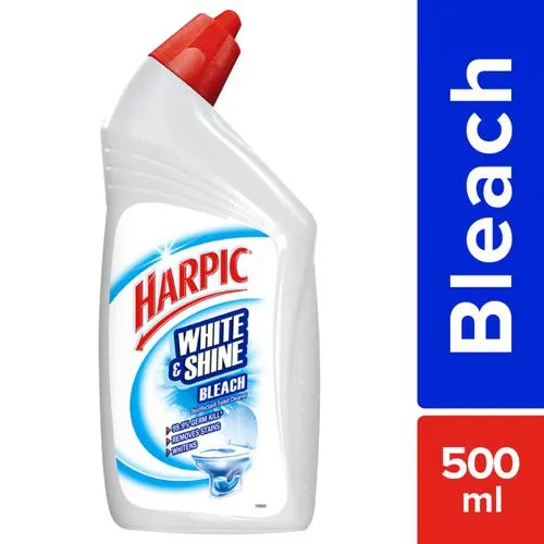 Harpic White & Shine Disinfectant Toilet Cleaner Bleach 500 ml