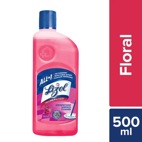 Lizol All In One Disinfectant Surface Cleaner Liquid – Floral 500 ml