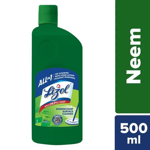 Lizol Disinfectant Surface Cleaner Liquid – Neem 500 ml