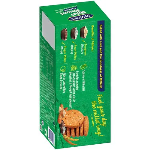 McVitie's Millet Almond Cookies - With Jowar Bajra & Ragi 73.6 g - Image 3