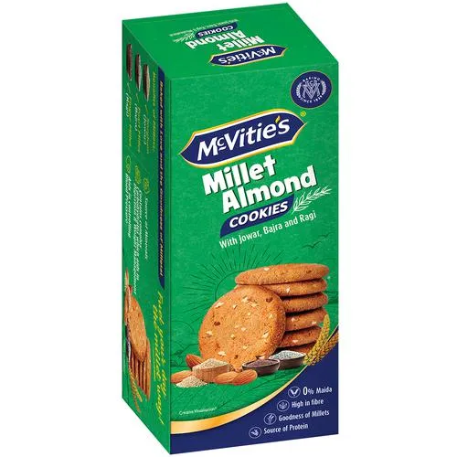 McVitie's Millet Almond Cookies - With Jowar Bajra & Ragi 73.6 g