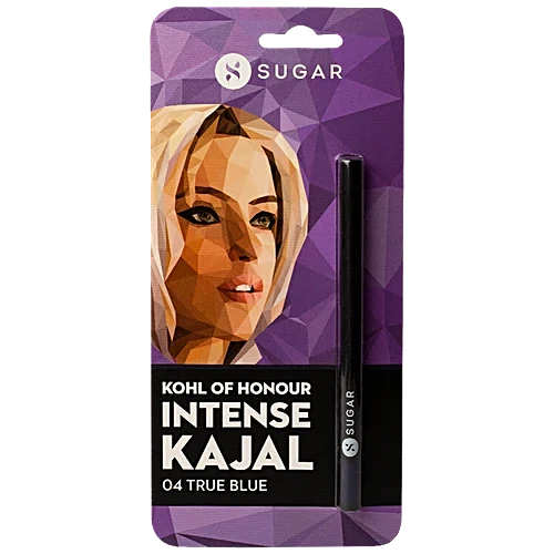 Sugar Cosmetics Kohl Of Honour Intense Kajal – Highly Pigmented Glides Smoothly 0.25 g 04 True Blue