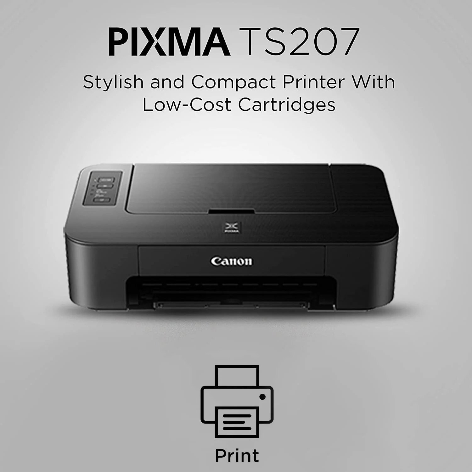 Canon Pixma TS207 Single Function Inkjet Printer (Black)