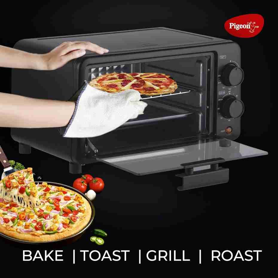 Pigeon Oven Toaster Grill 9 Liters OTG without Rotisserie for Oven Toaster and Grill for grilling and baking Cakes