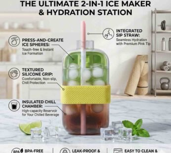 800ml Ice Cube Bottle: The Ultimate 2-in-1 Portable Ice Maker & Water Bottle