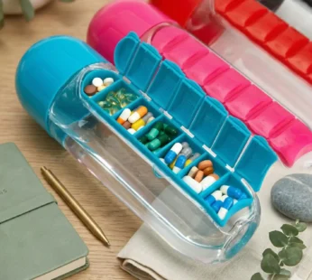 Portable Pill & Vitamin Storage Bottle – Compact Travel Supplement Container