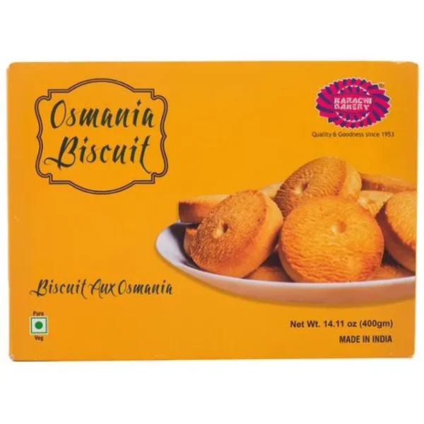 Karachi Bakery Osmania Biscuits – Healthy, Crispy, No Preservatives, 400 g