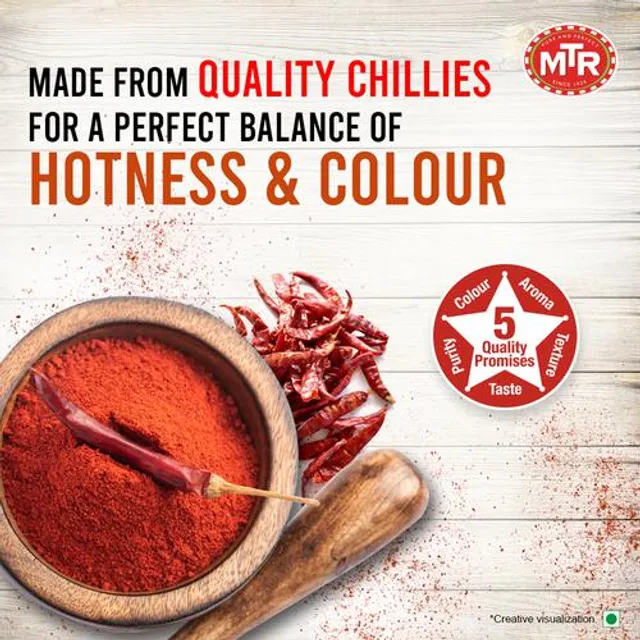 MTR Chilli Powder/Menasina Pudi - Stemless, 100 g Pouch - Image 7