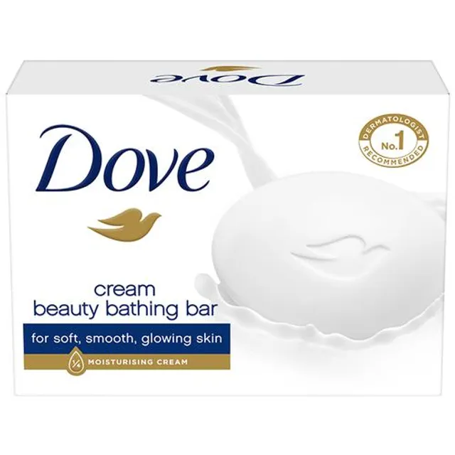Dove Cream Beauty Bathing Bar, Has 1/4th Moisturizing Cream, 100 g - Image 2