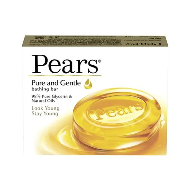 Pears Pure & Gentle Glycerin & Natural Oils Soap Bar, 98% Pure Glycerine & Natural Oils, 100 g Carton - Image 2