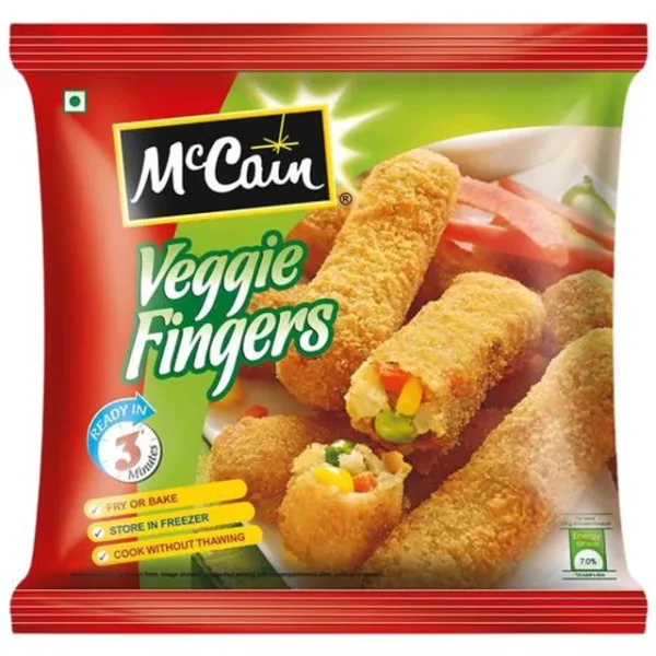 McCain Veggie Fingers – Veggie Delight With Corn, Carrot & Peas, 400 g