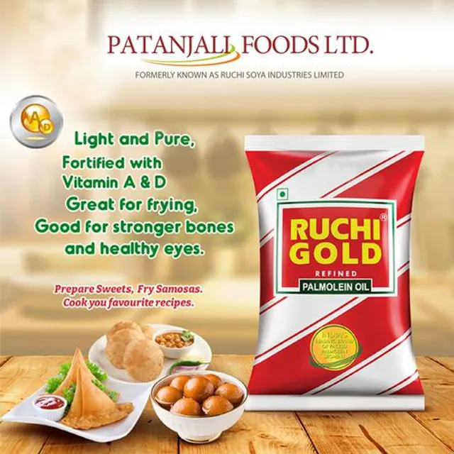 RUCHI Gold Palmolein Oil, 870 g Pouch - Image 4