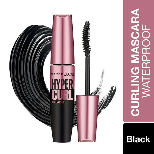 Maybelline New York Hypercurl Mascara – Waterproof, 9.2 g Black