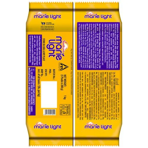 Sunfeast Marie Light Active Biscuits - With Iron 6 Vitamins Tea Time Partner 1 kg Pouch - Image 3
