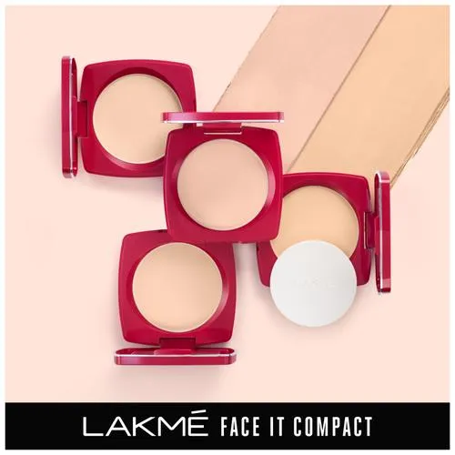 Lakme Compact - Face It, Matte Finish Powder For Instant Glow, 9 g Marble - Image 6
