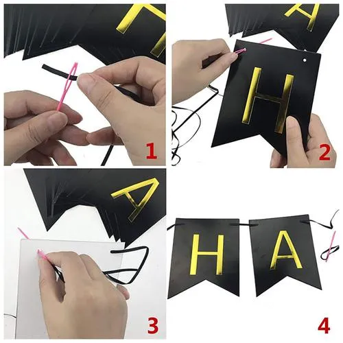 AliXBunting Flags Banner - For Birthday Party Decorations Multicolour 1 pc - Image 3