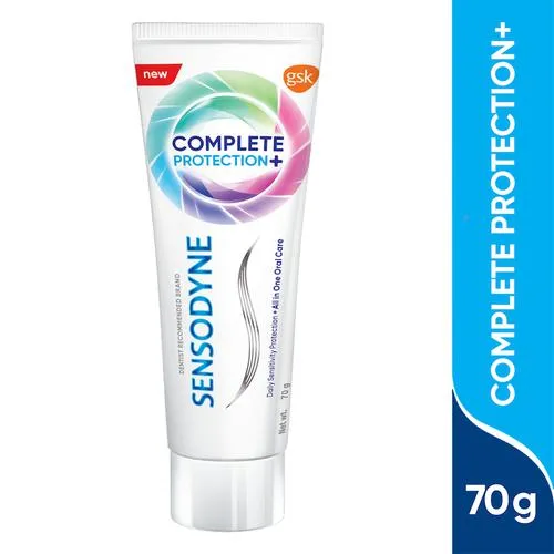 Sensodyne Toothpaste Complete Protection+ – All In One Daily Oral Care For Sensitive Teeth, 70 g