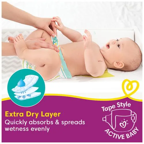 Pampers Active Baby Diapers - Extra Large, 12+ kg, Soft Stretch Waist & Sides, Up to 12 Hours Absorption, 32 pcs - Image 9