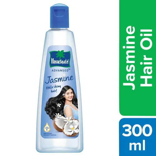 Parachute Advansed Jasmine Coconut Hair Oil With Vitamin E – Non-Sticky For Healthy Shiny Hair 300 ml