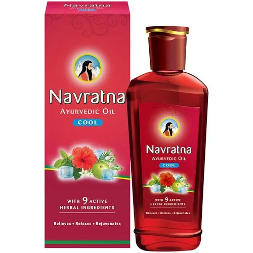 Navratna Ayurvedic Cool Oil – With 9 Active Ingredients, Relieves, Relaxes, Rejuvanates 100 ml