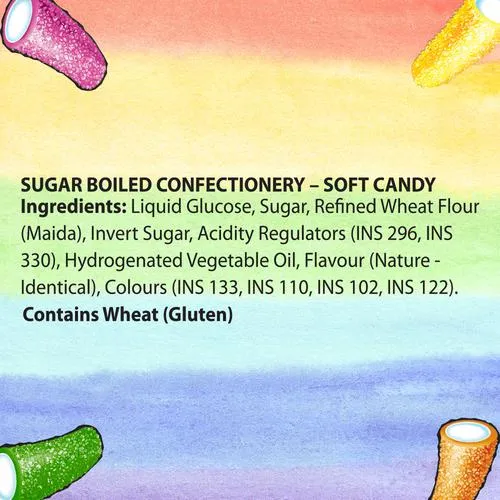 Chupa Chups Sour Mini Tubes Mixed Fruit Flavour Soft Chewy Toffee 61.6 g - Image 4