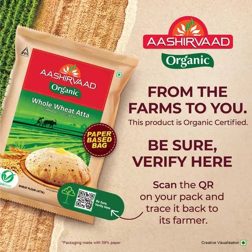 Aashirvaad Organic Whole Wheat Atta 5 kg - Image 6