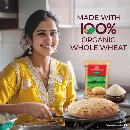Aashirvaad Organic Whole Wheat Atta 5 kg - Image 9