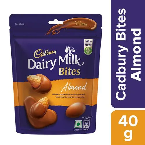 Cadbury Dairy Milk Bites – Almond, Roasted Chocolate Coated 40 g