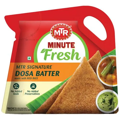 MTR FOODS Minute Fresh Signature Dosa Batter – Made From Red Rice No Added Preservatives Soda 850 g