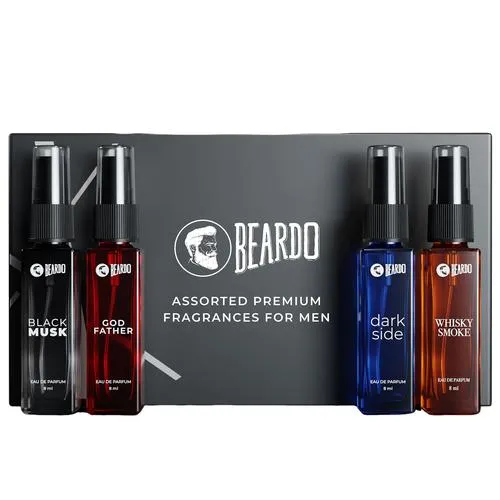 Beardo Assorted Premium Fragrances – Strong Long Lasting For Men 8 ml (Pack of 4)