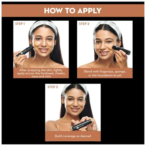 SUGAR Cosmetics Ace Of Face Foundation Stick With Built-In Brush - Mini 7 g 40 Breve - Image 3