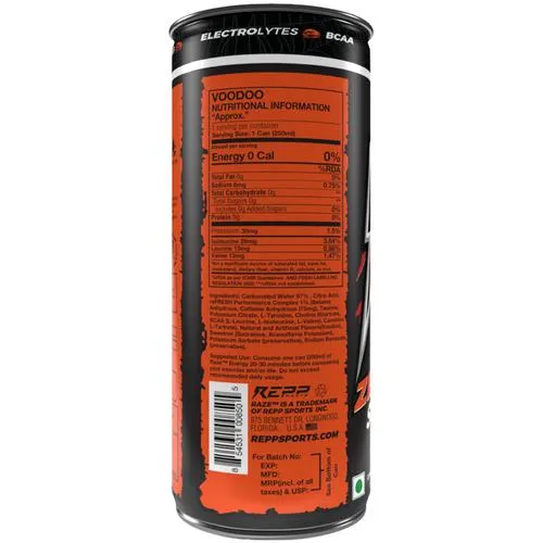 Raze Functional Energy Drink - Voodoo 250 ml - Image 2