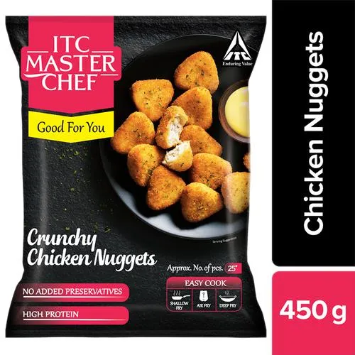 ITC Master Chef Crunchy Chicken Nuggets – Non-Veg Frozen Snack Ready To Cook 450 g