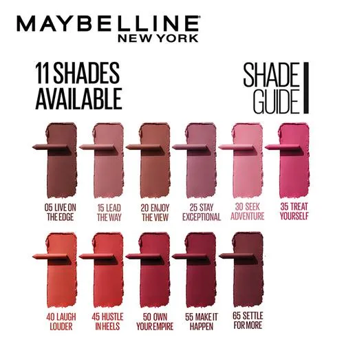 Maybelline New York Super Stay Crayon Lipstick - 25 Stay Exceptional 1.2 g - Image 8