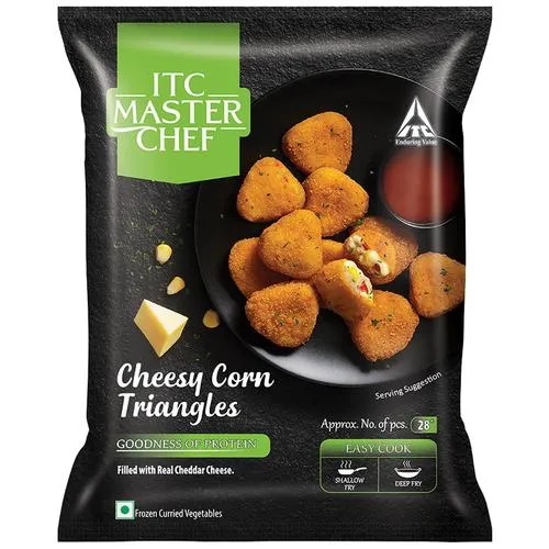 ITC Master Chef Cheesy Corn Triangles - With Cheddar Cheese Filling 500 g Pouch - Image 2