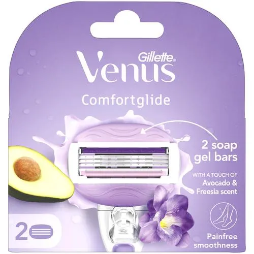 Gillette Venus Breeze Hair Removal Razor Blade/Refill - Gel Bar With Avocado Oils & Freecia Scent 1 pc - Image 2