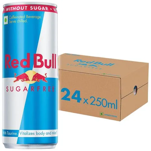 RED BULL Energy Drink – Sugar Free 250 ml (Pack of 24)