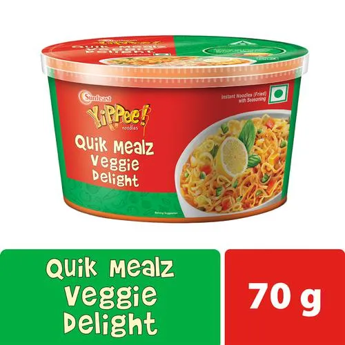 Sunfeast YiPPee! Quik Mealz – Veggie Delight Instant Noodles Bowl 70 g