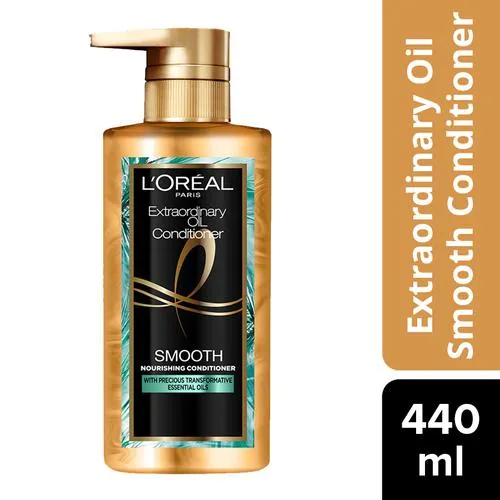 Loreal Paris Extraordinary Oil Conditioner – Smooth With Precious Essential Oils Paraben Free, Nourishing, For Smooth & Straight Frizz-Free Hair
