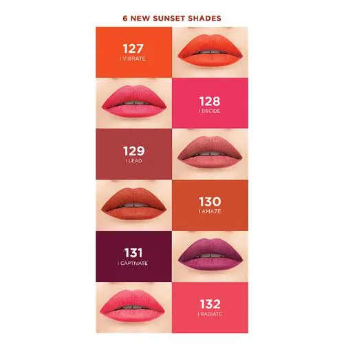 L'OREAL PARIS Rouge Signature Matte Liquid Lipstick - Soft-matte Finish Super-Lightweight Formula 7 g 128 I Decide - Image 9